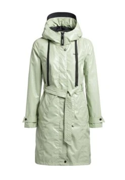 Khujo Alecia - Trench - Blassgrün -Delem cc405fc8e93243cfa8475f47a8c24631