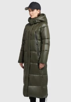 Khujo Melona ShinyCappotto InvernaleDunkelgrün Donna Cappotti KH121U15D-M11 -Delem ced31677049743988ef9e10c0583c5b6