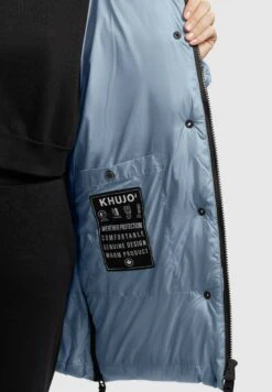 Khujo FraneeCappotto InvernaleHellblau Donna Cappotti KH121U16A-K11 -Delem d3879e60e3814d01a5e342c142f3deba