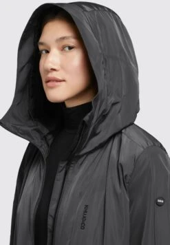 Khujo Mantel Ging - Cappotto Corto - Schwarz -Delem da6544ea81e943f0b981d6e5f8eb2752