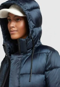 Khujo Julina SatinCappotto InvernaleDunkelblau Donna Cappotti KH121U14K-K11 -Delem e0d7a9a51b8d4e1f8e794890c492b0d4