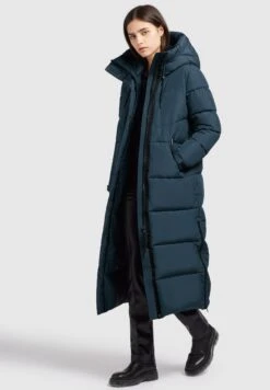 Khujo ShimantaCappotto InvernaleDunkelblau Donna Cappotti KH121U1AJ-K11 -Delem e56513f3f34a4a6883b6c939af89c164