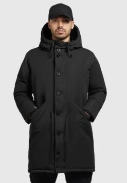 Khujo TerraCappotto InvernaleSchwarz Uomo Cappotti KH122T0E0-Q11 -Delem e70a5f83efbf4e78bd61bc5f6cd75bdf