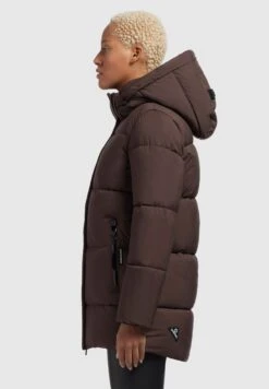 Khujo Soraya MattCappotto InvernaleDunkelbraun Donna Cappotti KH121U1BN-O11 -Delem e7c10a17f81b4ffcb2b3f0db7251ee66