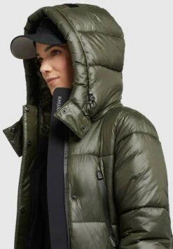 Khujo Melona ShinyCappotto InvernaleDunkelgrün Donna Cappotti KH121U15D-M11 -Delem e87531f47ee0484fbcace2194682c12d