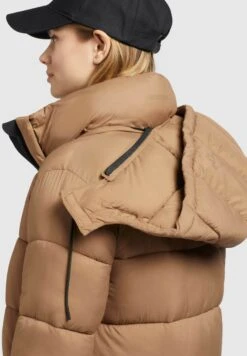 Khujo Julina2 MattCappotto InvernaleHellbraun Donna Cappotti KH121U1AF-O11 -Delem e87d7b9b9eec43448c6f1b5f754b5565
