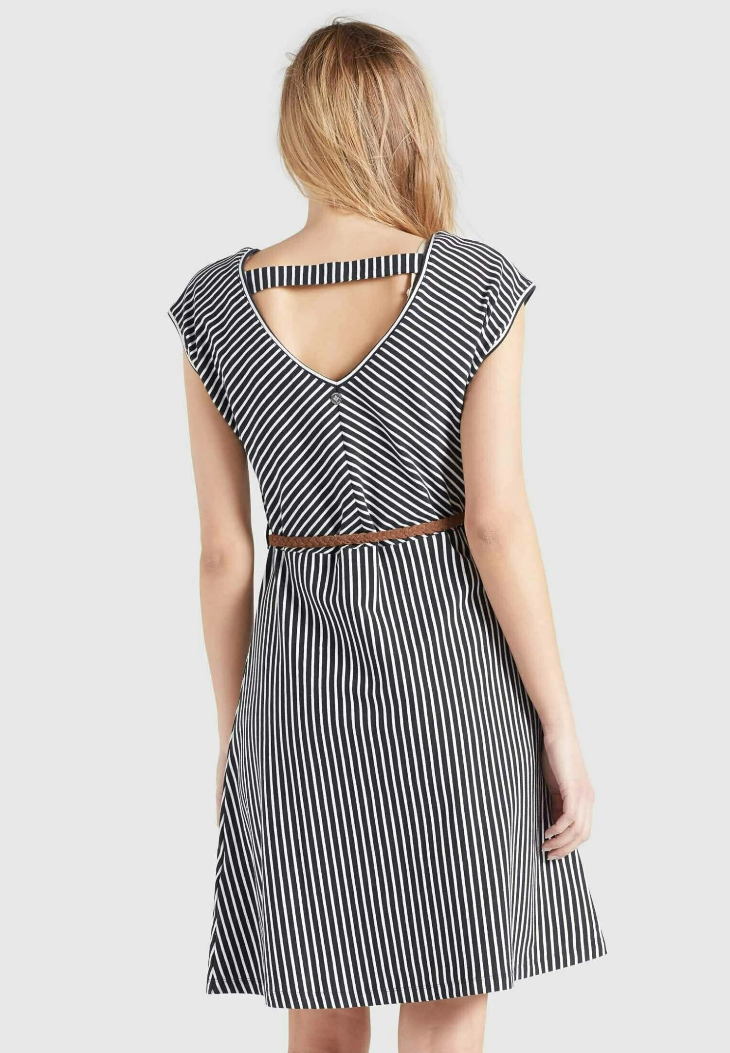 Khujo LeifaVestito EstivoDunkelblau-Weiß Gestreift Donna Vestiti KH121C0D1-K11 3 Khujo LeifaVestito EstivoDunkelblau-Weiß Gestreift Donna Vestiti KH121C0D1-K11 - immagine 3