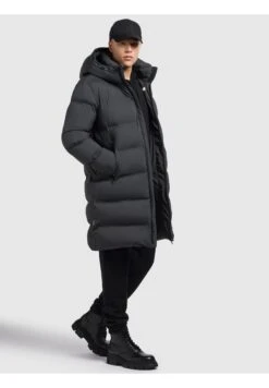 Khujo CaiusCappotto InvernaleDunkelgrau Uomo Cappotti KH122T0G1-C11 -Delem ee7229c89fe549f1bf55588c60c11a41