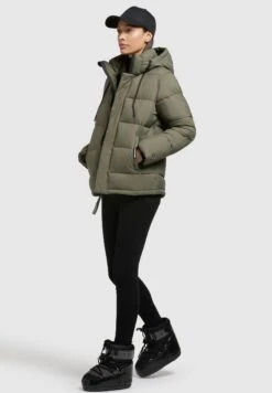Khujo Evona MattGiacca InvernaleKhaki Grün Donna Giacche E Blazer KH121U164-N11 -Delem eed89f28bdde4ecc8d462ab555a08222