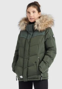 Khujo Winsen6 - Giacca Invernale - Dunkeloliv -Delem f393d02320ce49bdbab27f5ee629742b
