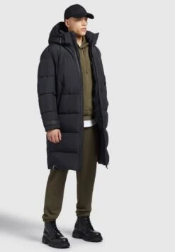 Khujo MarvisCappotto InvernaleSchwarz Uomo Cappotti KH122T0FZ-Q11 -Delem f41a035fc1a3472699fb3548e82ddd49