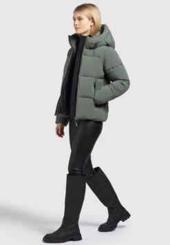 Khujo Valea MattGiacca InvernaleOlivgrau Donna Giacche E Blazer KH121U1BJ-N11 -Delem f493c9baed364d4890b6f97abbbd00ef