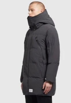 Khujo Cloyd - Cappotto Invernale - Dunkelgrau -Delem f4eea38ef7594761855430156aac9889