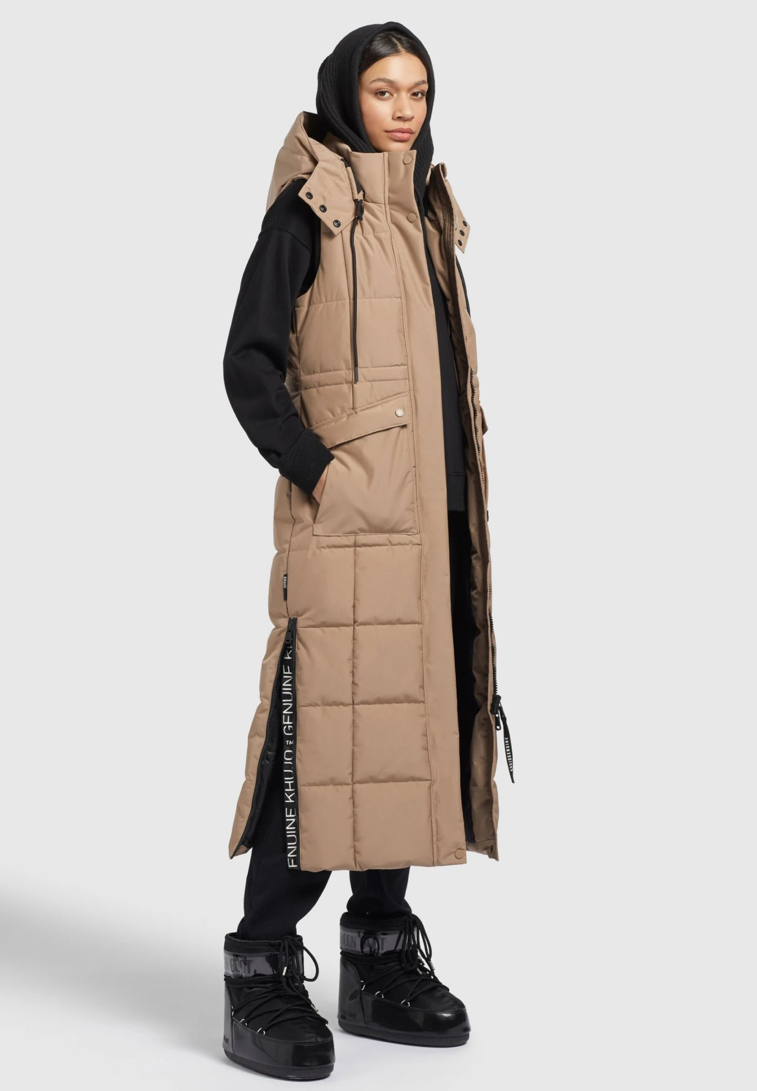 Khujo EloraSmanicatoBeige Donna Giacche E Blazer KH121G0EC-B11 2 Khujo EloraSmanicatoBeige Donna Giacche E Blazer KH121G0EC-B11 - immagine 2