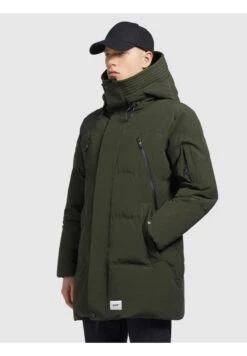 Khujo CloydCappotto InvernaleKhaki Grün Uomo Cappotti KH122T0FU-N11 -Delem f8458f39769a44bc969c52cf1f10a059