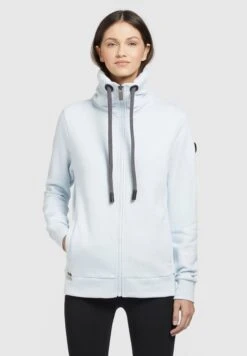 Khujo Tosta - Felpa Con Zip - Hellblau