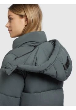 Khujo Emoria MattCappotto InvernaleGrün Donna Cappotti KH121U19P-M11 -Delem fa397c09d6aa423a97b39fff186e95ea