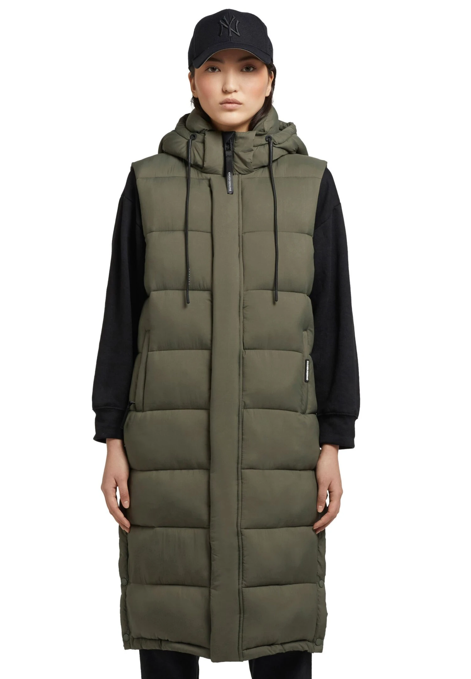 Khujo Tourin MattSmanicatoKhaki Grün Donna Giacche E Blazer KH121U14N-N11 8 Khujo Tourin MattSmanicatoKhaki Grün Donna Giacche E Blazer KH121U14N-N11 - immagine 8