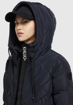 Khujo Mugg2Cappotto InvernaleDunkelblau Donna Cappotti KH121U1C8-K11 -Delem fffbbd78b62944fa94872a2911c31b5b